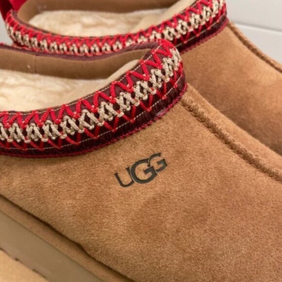 UGG Tazz Chestnut Platform Mule Clog Slipper - Picture 5 of 8